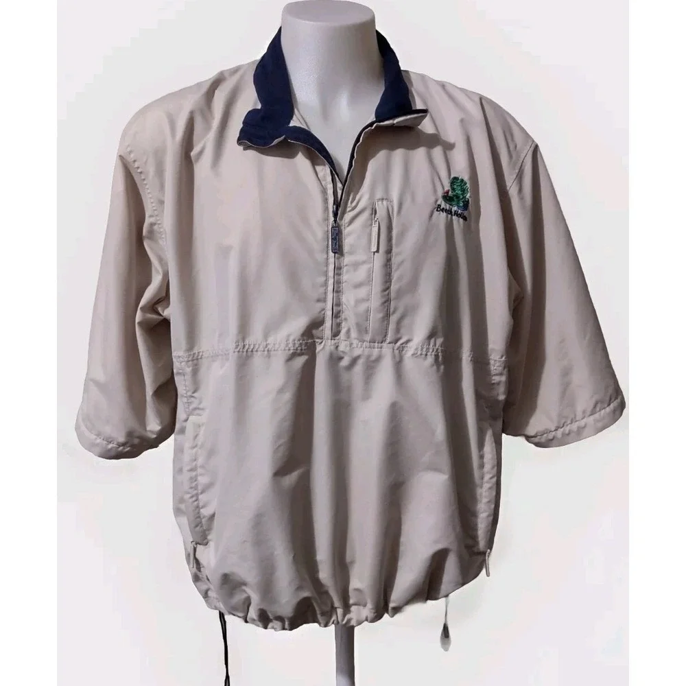 The Weather‎ Company Golf Jacket Men's XL Microfiber Short Sleeve Windbreaker